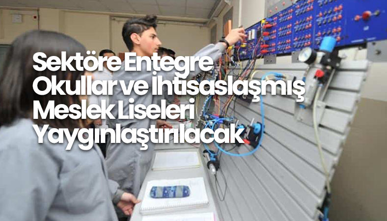 Sektöre Entegre Okullar ve İhtisaslaşmış Meslek Liseleri Yaygınlaştırılacak