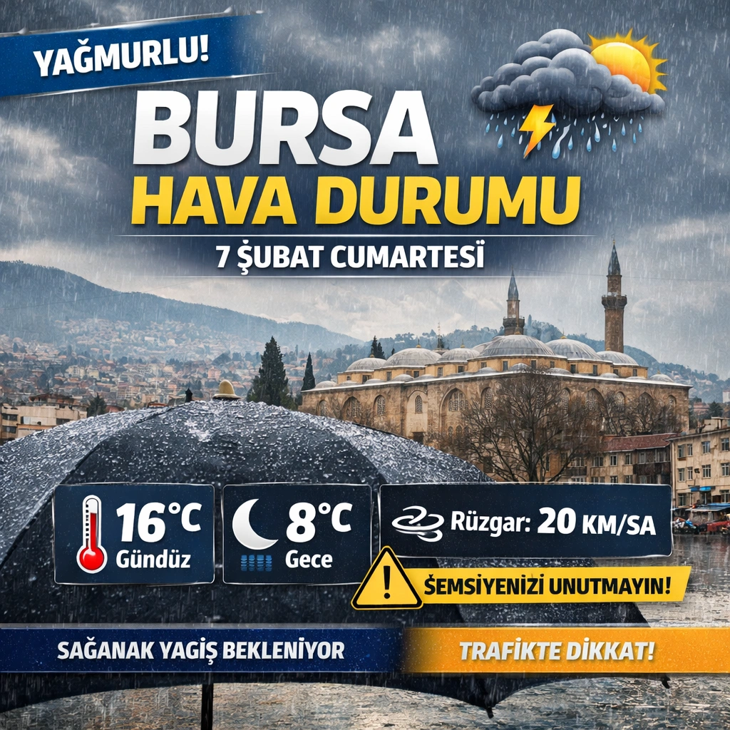 7 Şubat Bursa Hava Durumu Yağmur ve Bulutlu Hava Etkili Olacak-1